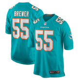 Aaron Brewer Miami Dolphins Game Jersey - Aqua - Nike