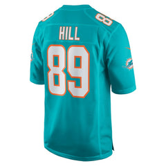 Julian Hill Miami Dolphins Game Jersey - Aqua - Nike