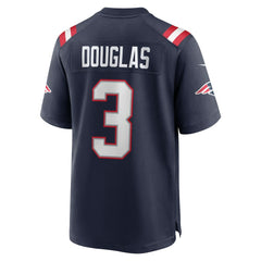 Demario Douglas New England Patriots Game Jersey - Navy - Nike