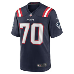 Caedan Wallace New England Patriots Game Jersey - Navy - Nike