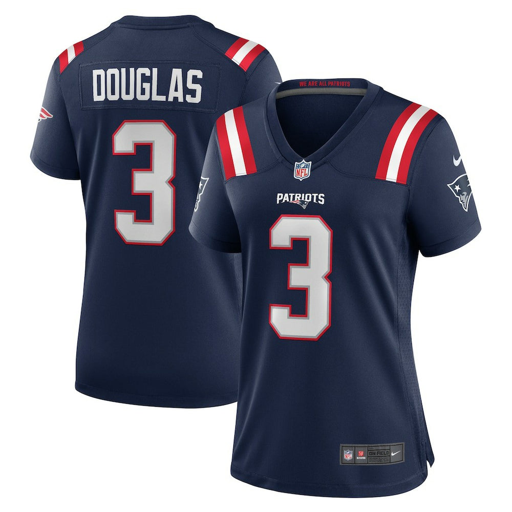Demario Douglas New England Patriots Women's Game Jersey - Navy - Nike