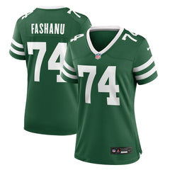 Olu Fashanu New York Jets Women's Game Jersey - Legacy Green - Nike
