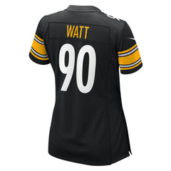 T.J. Watt Pittsburgh Steelers Women's Team Game Jersey - Black - Nike