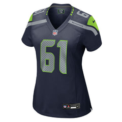 Jalen Sundell Seattle Seahawks Women's Team Game Jersey - College Navy - Nike