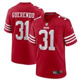 Isaac Guerendo San Francisco 49ers Game Jersey - Scarlet - Nike