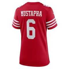 Malik Mustapha San Francisco 49ers Women's Team Game Jersey - Scarlet - Nike
