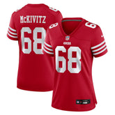 Colton McKivitz San Francisco 49ers Women's Team Game Jersey - Scarlet - Nike
