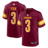 Cade York Washington Commanders Game Jersey - Burgundy - Nike
