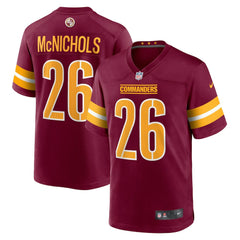 Jeremy McNichols Washington Commanders Game Jersey - Burgundy - Nike