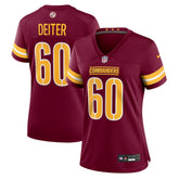 Michael Deiter Washington Commanders Women's Team Game Jersey - Burgundy - Nike