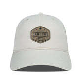 Vancouver Canucks Men's Levelwear Faux Leather Patch Unstructured Adjustable Hat - Cream | NHL online