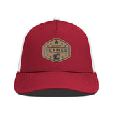 Calgary Flames Men's Levelwear Faux Leather Patch Structured Adjustable Hat - Red | NHL discount