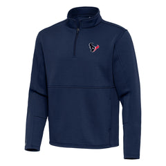 Houston Texans Antigua Twist Quarter-Zip Pullover Jacket - Navy - NFL