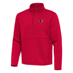 Houston Texans Antigua Twist Quarter-Zip Pullover Jacket - Red - NFL
