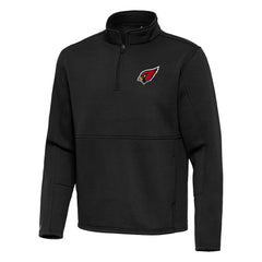 Arizona Cardinals Antigua Twist Quarter-Zip Pullover Jacket - Black - NFL