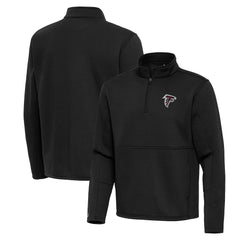 Atlanta Falcons Antigua Twist Quarter-Zip Pullover Jacket - Black - NFL