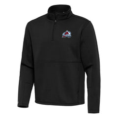 Colorado Avalanche Antigua Twist Quarter-Zip Pullover Jacket - Black | NHL discount