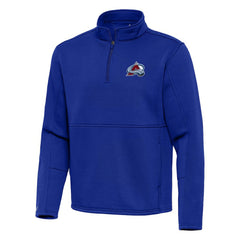 Colorado Avalanche Antigua Twist Quarter-Zip Pullover Jacket - Navy | NHL Lifestyle