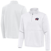 Columbus Blue Jackets Antigua Twist Quarter-Zip Pullover Jacket - White | NHL online