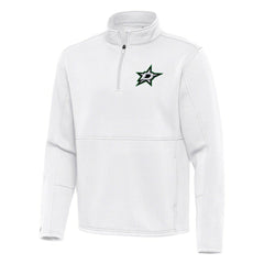Dallas Stars Antigua Twist Quarter-Zip Pullover Jacket - White | NHL near me