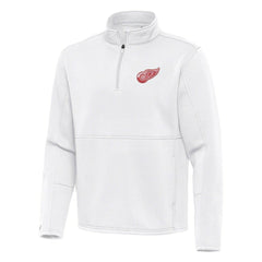Detroit Red Wings Antigua Twist Quarter-Zip Pullover Jacket - White | NHL online