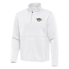 Nashville Predators Antigua Twist Quarter-Zip Pullover Jacket - White | NHL sale