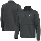 Nashville Predators Antigua Twist Quarter-Zip Pullover Jacket - Pewter | NHL sale