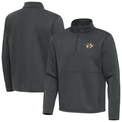 Nashville Predators Antigua Twist Quarter-Zip Pullover Jacket - Pewter | NHL sale