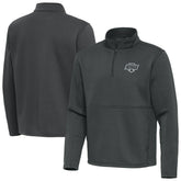 Los Angeles Kings Antigua Twist Quarter-Zip Pullover Jacket - Silver | NHL Lifestyle