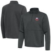 New York Islanders Antigua Twist Quarter-Zip Pullover Jacket - Pewter | NHL near me