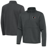Philadelphia Flyers Antigua Twist Quarter-Zip Pullover Jacket - Pewter | NHL sale