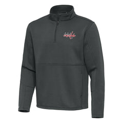 Washington Capitals Antigua Twist Quarter-Zip Pullover Jacket - Pewter | NHL discount
