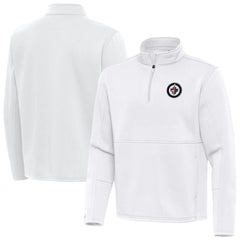 Winnipeg Jets Antigua Twist Quarter-Zip Pullover Jacket - White | NHL online