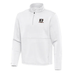 Anaheim Ducks Antigua Twist Quarter-Zip Pullover Jacket - White | NHL near me