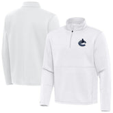 Vancouver Canucks Antigua Twist Quarter-Zip Pullover Jacket - White | NHL online