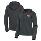 Cincinnati Reds Antigua Women's Contemporary Quarter-Zip Hoodie Outlet