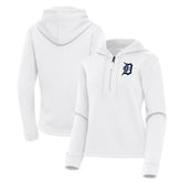 Detroit Tigers Antigua Women's Contemporary Quarter-Zip Hoodie Discount