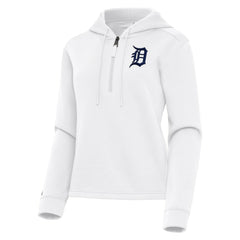 Detroit Tigers Antigua Women's Contemporary Quarter-Zip Hoodie Discount