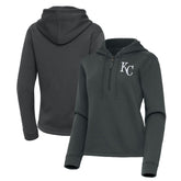 Kansas City Royals Antigua Women's Contemporary Quarter-Zip Hoodie for sale