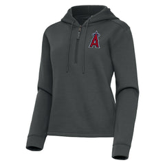 Los Angeles Angels Antigua Women's Contemporary Quarter-Zip Hoodie for sale