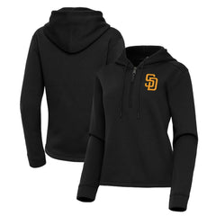 San Diego Padres Antigua Women's Contemporary Quarter-Zip Hoodie Near Me