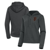 San Francisco Giants Antigua Women's Contemporary Quarter-Zip Hoodie Discount