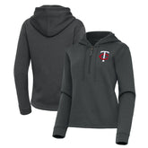 Minnesota Twins Antigua Women's Contemporary Quarter-Zip Hoodie Outlet