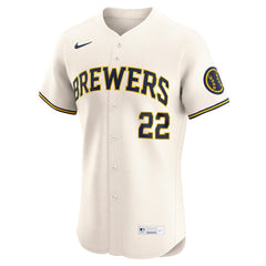 Christian Yelich Milwaukee Brewers Nike Home Elite Player Jersey Online