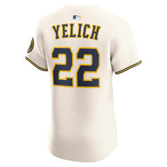 Christian Yelich Milwaukee Brewers Nike Home Elite Player Jersey Online