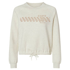 San Francisco Giants Soft as a Grape Women's Tonal Checkered Sweatshirt Online