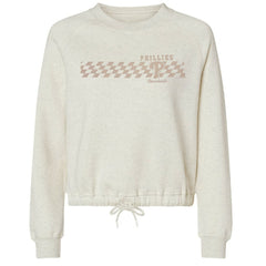 Philadelphia Phillies Soft as a Grape Women's Tonal Checkered Sweatshirt for sale