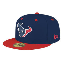 Houston Texans New Era Flipside Two-Tone 59FIFTY Fitted Hat - Navy/Red - NFL