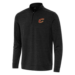 Cleveland Cavaliers Antigua Bright Quarter-Zip Top Heather Black