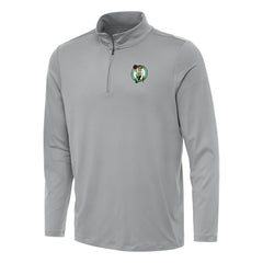 Boston Celtics Antigua Reprocess Quarter-Zip Top Gray